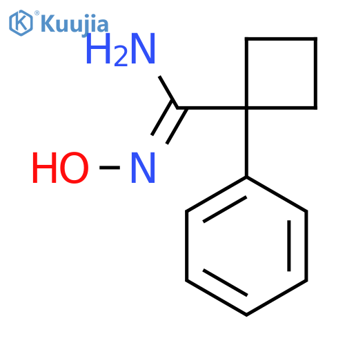 1-Phenylcyclobutanecarboxamidoxime structure