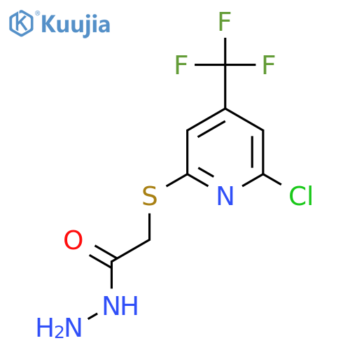 (6-Chloro-4-(trifluoromethyl)pyridin-2-ylsulfanyl)acethydrazide structure