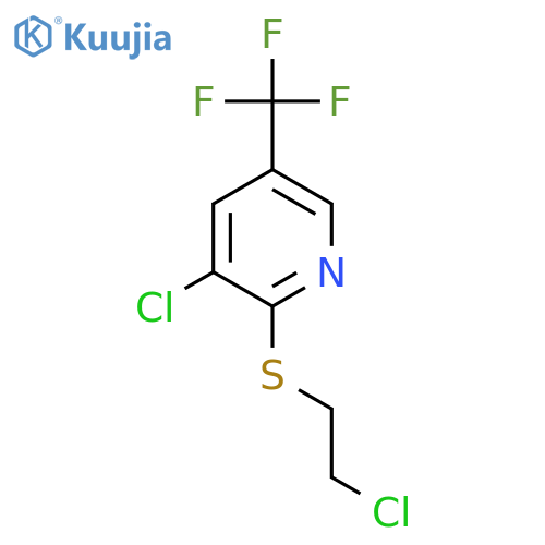 3-Chloro-2-(2-chloroethylsulfanyl)-5-(trifluoromethyl)pyridine structure