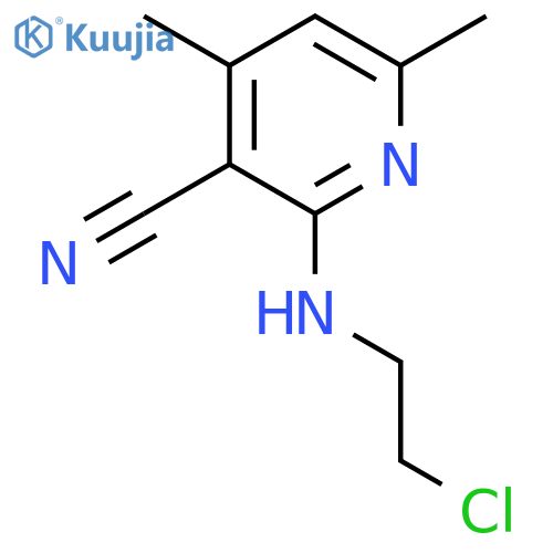2-(2-Chloroethylamino)-4,6-dimethylnicotinonitrile structure