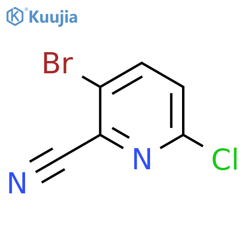 3-bromo-6-chloropyridine-2-carbonitrile structure
