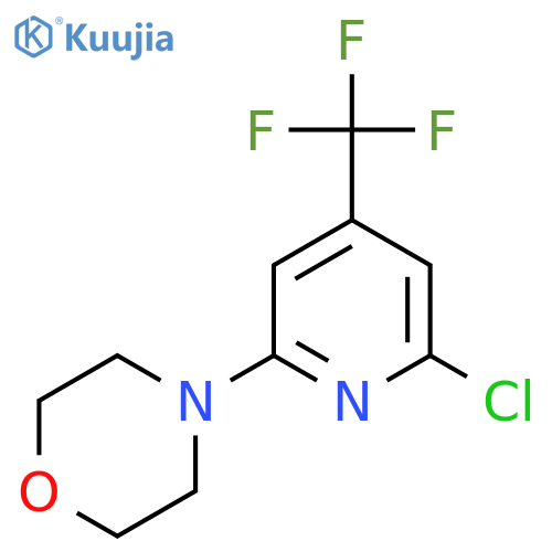 4-(6-Chloro-4-(trifluoromethyl)pyridin-2-yl)morpholine structure