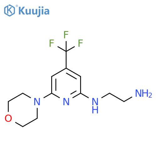 N*1*-(6-Morpholin-4'-yl-4-(trifluoromethyl)-pyridin-2-yl)ethane-1,2-diamine structure