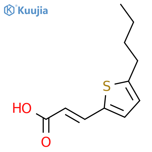 2-Propenoic acid, 3-(5-butyl-2-thienyl)- structure