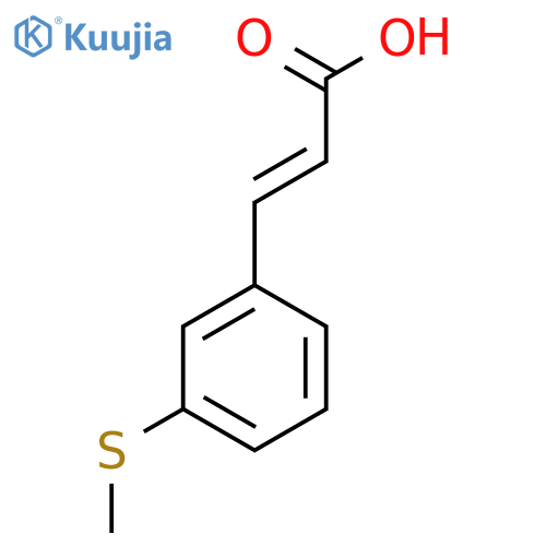3-3-(methylsulfanyl)phenylprop-2-enoic acid structure