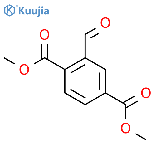 1,4-dimethyl 2-formylbenzene-1,4-dicarboxylate structure