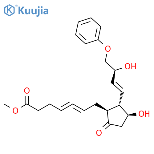 4,5-Heptadienoic acid,7-[(1S,2S,3S)-3-hydroxy-2-[(1E,3S)-3-hydroxy-4-phenoxy-1-butenyl]-5-oxocyclopentyl]-,methyl ester, (4S)- (9CI) structure