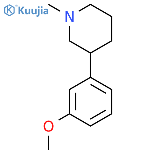 Piperidine, 3-(3-methoxyphenyl)-1-methyl- structure