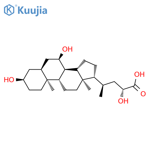 Cholan-24-oic acid,3,7,23-trihydroxy-, (3a,5b,7a,23R)- (9CI) structure