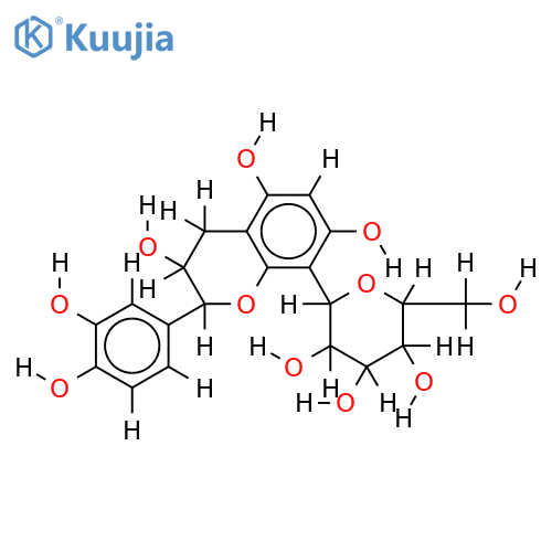 (+)-catechin 8-C-beta-D-glucopyranoside structure