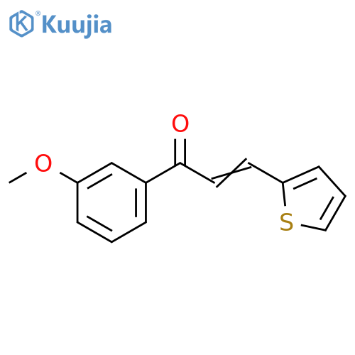 2-Propen-1-one, 1-(3-methoxyphenyl)-3-(2-thienyl)- structure