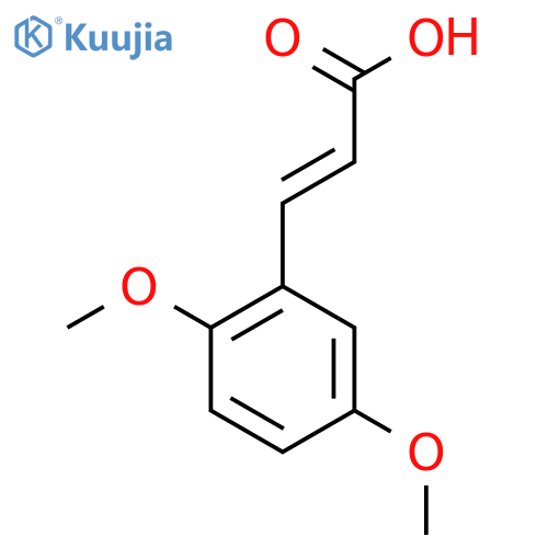 (E)-3-(2,5-Dimethoxyphenyl)acrylic acid structure