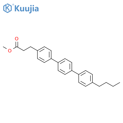 [1,1':4',1''-Terphenyl]-4-propanoic acid, 4''-butyl-, methyl ester structure