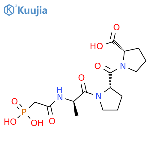 L-Proline, 1-[1-[N-(phosphonoacetyl)-D-alanyl]-L-prolyl]- structure