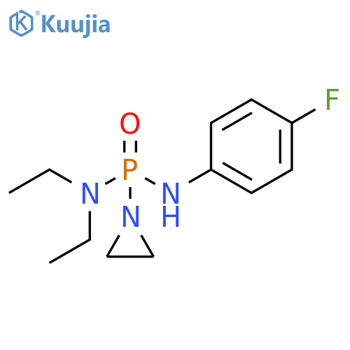 Phosphonic diamide,P-1-aziridinyl-N,N-diethyl-N'-(4-fluorophenyl)- structure