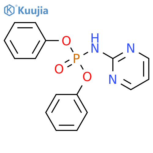Phosphoramidic acid,2-pyrimidinyl-, diphenyl ester (8CI) structure