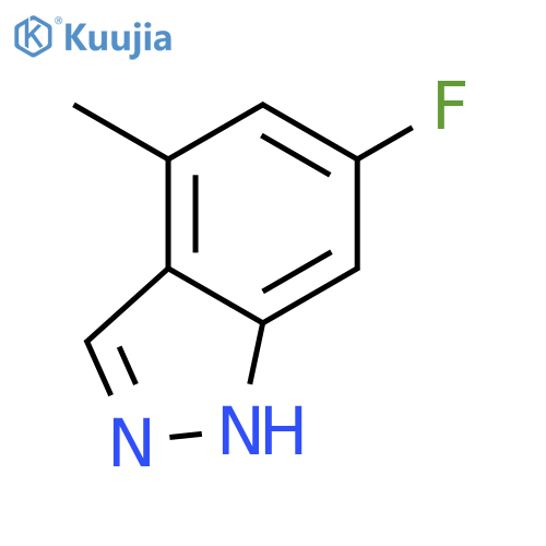 1H-Indazole,6-fluoro-4-methyl- structure