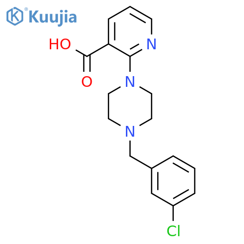 2-{4-(3-Chlorophenyl)methylpiperazin-1-yl}pyridine-3-carboxylic Acid structure
