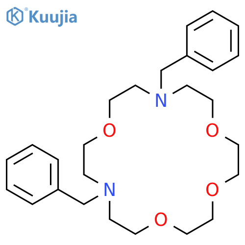 1,4,7,13-Tetraoxa-10,16-diazacyclooctadecane,10,16-bis(phenylmethyl)- structure