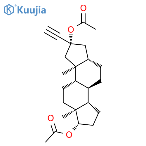 A-Norandrostane-2,17-diol,2-ethynyl-, diacetate, (2b,5a,17b)- (9CI) structure