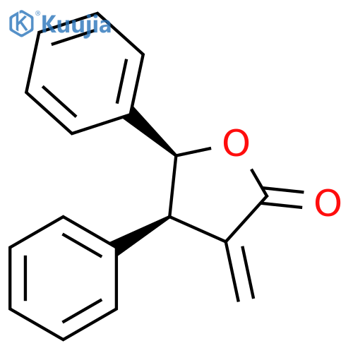 2(3H)-Furanone, dihydro-3-methylene-4,5-diphenyl-, (4R,5S)-rel- structure
