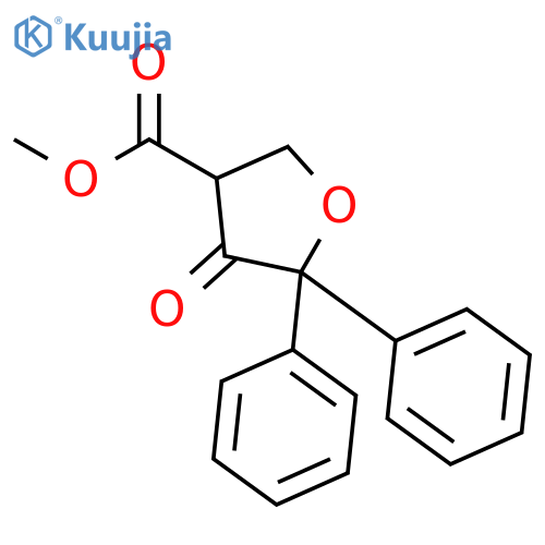 3-Furancarboxylic acid, tetrahydro-4-oxo-5,5-diphenyl-, methyl ester structure