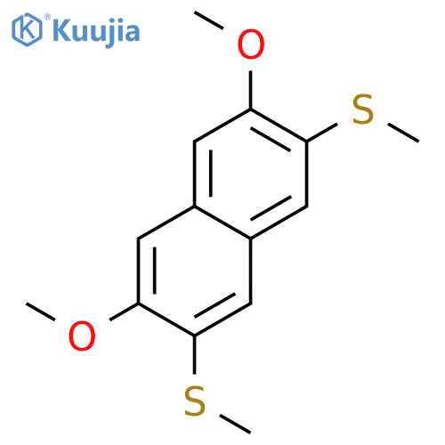2,7-Dimethoxy-3,6-bis(methylthio)-naphthalene structure