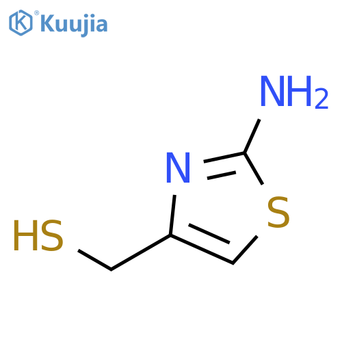 (2-amino-1,3-thiazol-4-yl)methanethiol structure