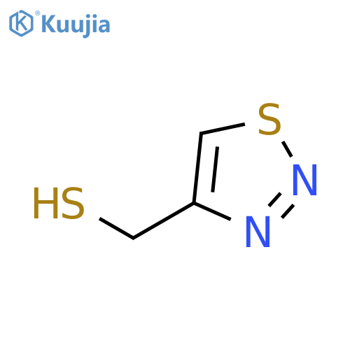 (1,2,3-thiadiazol-4-yl)methanethiol structure