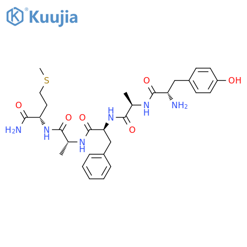 L-Methioninamide, L-tyrosyl-D-alanyl-L-phenylalanyl-D-alanyl- structure