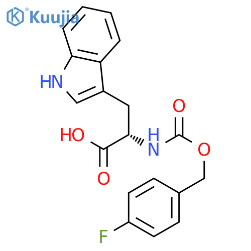 L-Tryptophan, N-[[(4-fluorophenyl)methoxy]carbonyl]- structure