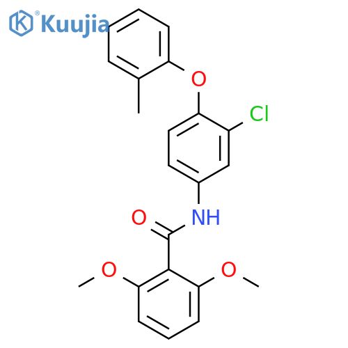 Benzamide, N-[3-chloro-4-(2-methylphenoxy)phenyl]-2,6-dimethoxy- structure