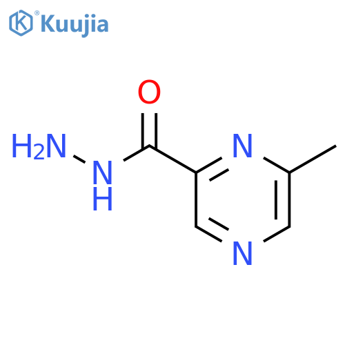 2-Pyrazinecarboxylicacid, 6-methyl-, hydrazide structure