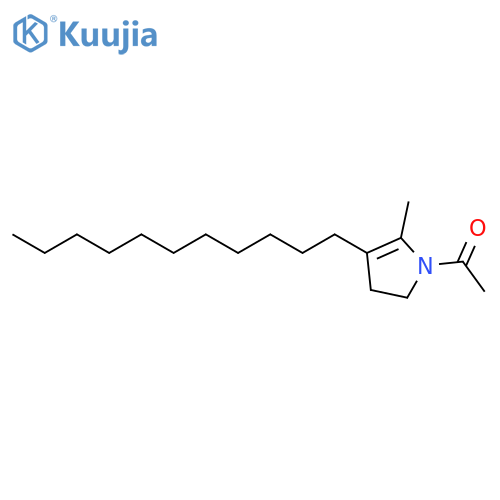 1H-Pyrrole, 1-acetyl-2,3-dihydro-5-methyl-4-undecyl- structure