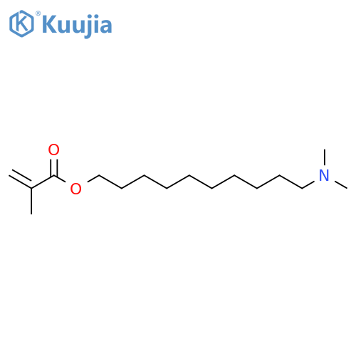 10-(dimethylamino)decyl 2-methylprop-2-enoate structure