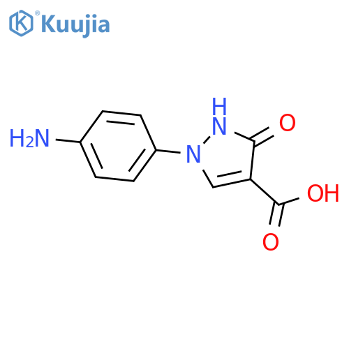 1H-Pyrazole-4-carboxylic acid, 1-(4-aminophenyl)-2,3-dihydro-3-oxo- structure