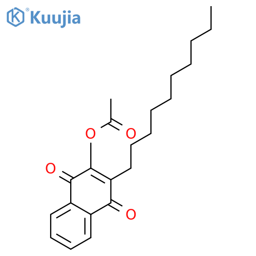 (3-decyl-1,4-dioxonaphthalen-2-yl) Acetate structure