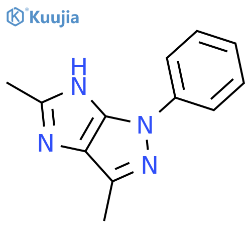 1,6-dihydro-3,5-dimethyl-1-phenyl-Imidazo[4,5-c]pyrazole structure