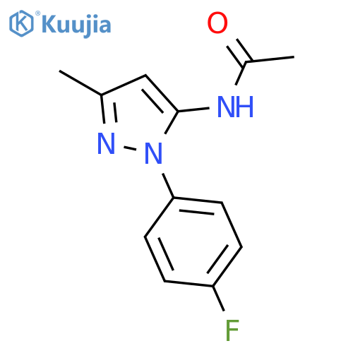 ACETAMIDE, N-[1-(4-FLUOROPHENYL)-3-METHYL-1H-PYRAZOL-5-YL]- structure