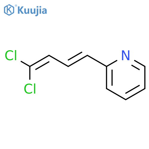 Pyridine, 2-(4,4-dichloro-1,3-butadienyl)- structure