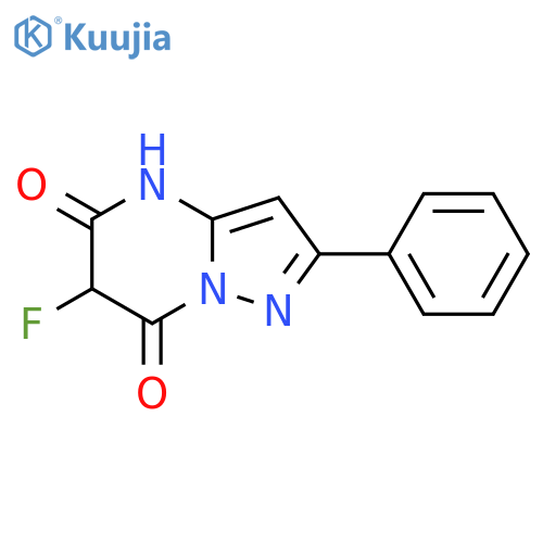 PYRAZOLO[1,5-A]PYRIMIDINE-5,7(4H,6H)-DIONE, 6-FLUORO-2-PHENYL- structure