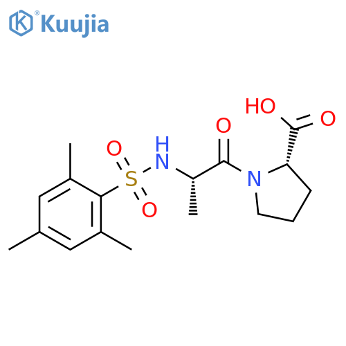 L-Proline, 1-[N-[(2,4,6-trimethylphenyl)sulfonyl]-L-alanyl]- structure