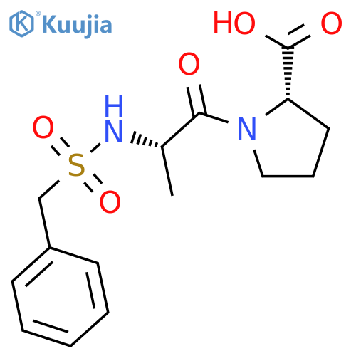 L-Proline, N-[(phenylmethyl)sulfonyl]-L-alanyl- structure