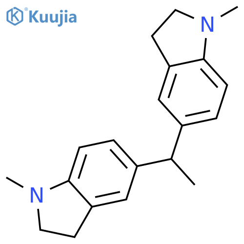 1H-Indole, 5,5'-ethylidenebis[2,3-dihydro-1-methyl- structure
