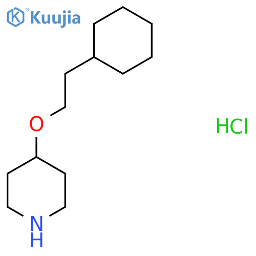 4-(2-Cyclohexylethoxy)piperidine hydrochloride structure