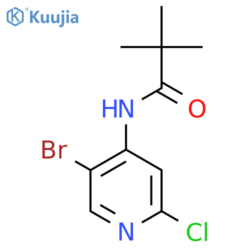 N-(5-Bromo-2-chloropyridin-4-yl)-2,2-dimethylpropionamide structure
