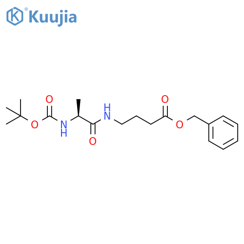 Butanoic acid,4-[[(2S)-2-[[(1,1-dimethylethoxy)carbonyl]amino]-1-oxopropyl]amino]-,phenylmethyl ester structure