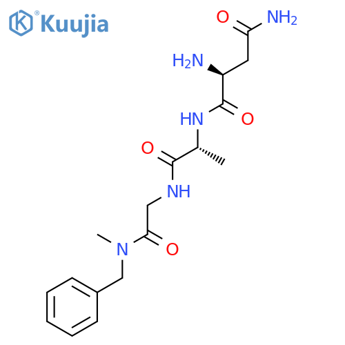Glycinamide, L-asparaginyl-D-alanyl-N-methyl-N-(phenylmethyl)- structure