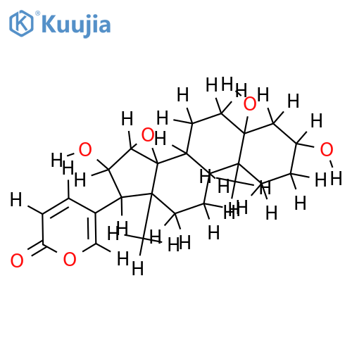 14,15beta-Epoxy-3beta,5,16beta-trihydroxy-5beta,14beta-bufa-20,22-dienolid structure