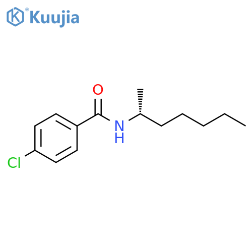 Benzamide, 4-chloro-N-(1-methylhexyl)-, (R)- (9CI) structure